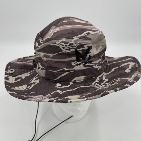 Mission Instant Cooling Bucket Hat, UPF 50 Sun Protection, Matrix Camo Silver - Picture 1 of 6